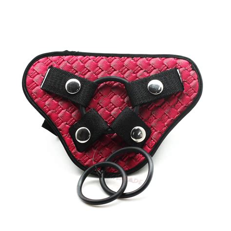 Smspade Pu Adjustable Bdsm Bondage Harness With Penis Ring Adult Sex