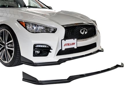 For 14 17 Infiniti Q50 Sport St Style Front Bumper Lip Lower Chin