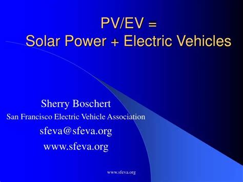 Ppt Pvev Solar Power Electric Vehicles Powerpoint Presentation