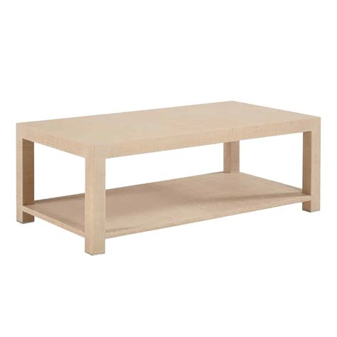 You can use it for your outdoor patio or inside for storage. Raffia Wrapped Coffee Table - Design House