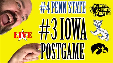 Live Postgame Iowa Beats Penn State Youtube