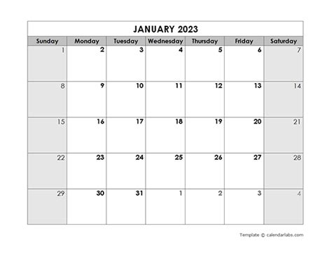 Editable Free Printable Blank Calendar 2023 Freeblankcalendar Com