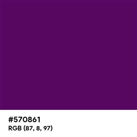 Deep Purple Color Hex Code Is 570861