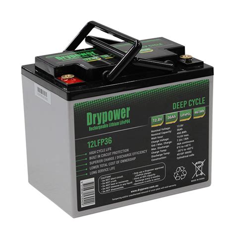 Drypower 12lfp36 12v 36ah Lithium Iron Phosphate Lifepo4 Rechargeable