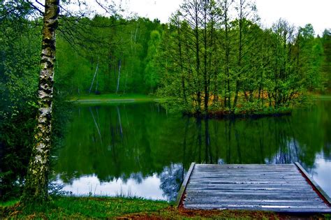 Body of water, calm body of water surrounded with trees and mountains. 29+ Hd Images Of Nature Landscapes - Venera Wallpaper