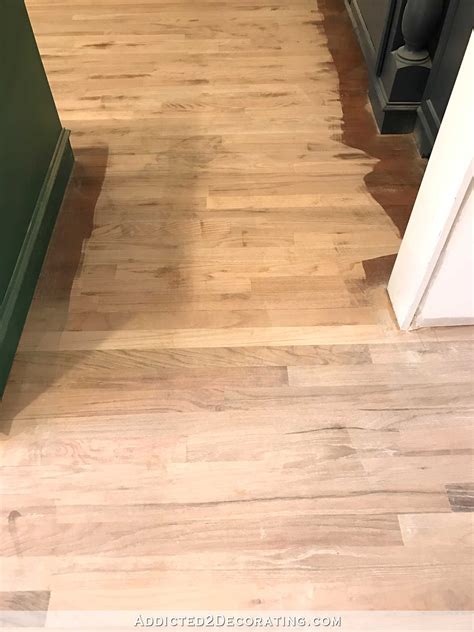 Refinishing My Red Oak Hardwood Floors The Sanding Progress