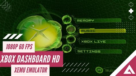 Original Xbox Dashboard Hd Xemu Menu Youtube