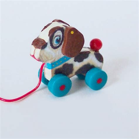 Miniature Dollhouse Dog Pull Toy Kit 101 Etsy