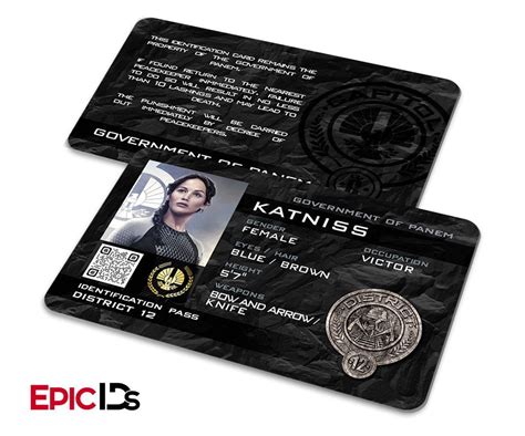 The Hunger Games Inspired Panem District 12 Katniss Identification