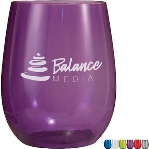 shatterproof plastic stemless wine glass 12oz promotions now