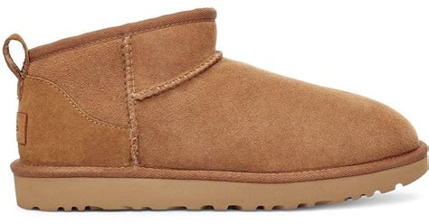 Ugg Classic Ultra Mini Boot In Chestnut Brown Save 46 Lyst