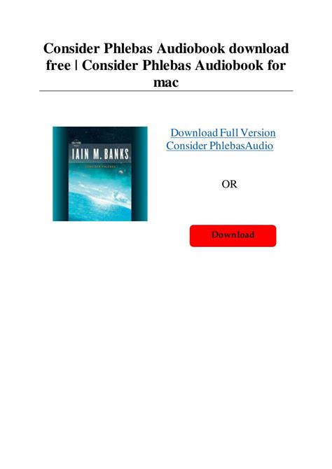 Consider Phlebas Audiobook download free | Consider Phlebas Audiobook…