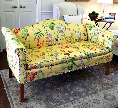 Slipcover In Thibault Fishbowl On A Chippendale Style Loveseat Love