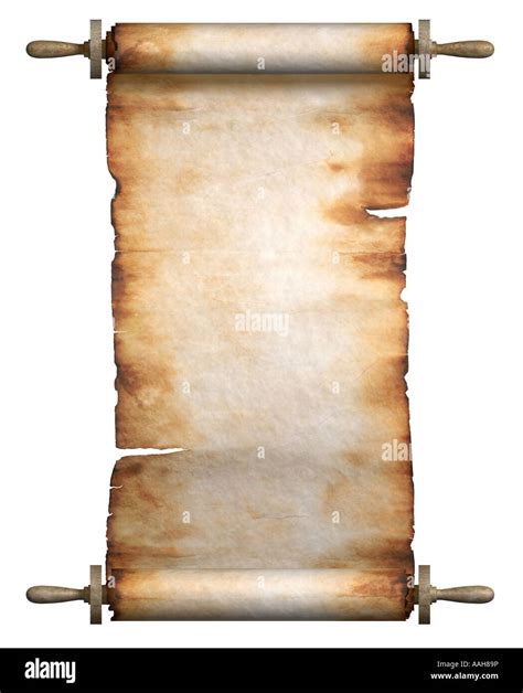Vintage Roll Of Parchment Stock Photo Alamy