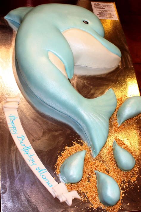 Blue Dolphin Beautiful Cakes Amazing Cakes Dolphin Cakes Elegant