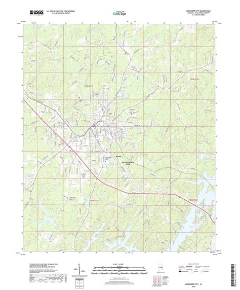 Mytopo Alexander City Alabama Usgs Quad Topo Map