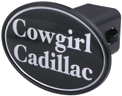 Cowgirl Cadillac 2 Trailer Hitch Receiver Cover Knockout Hitch Covers