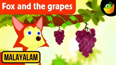 Fox And The Grapes Aesops Fables In Malayalam