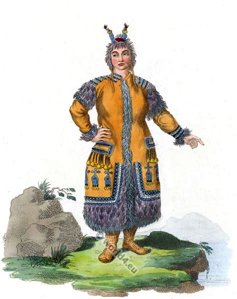 A Yakutan Girl Sakha In Traditional Folk Dress