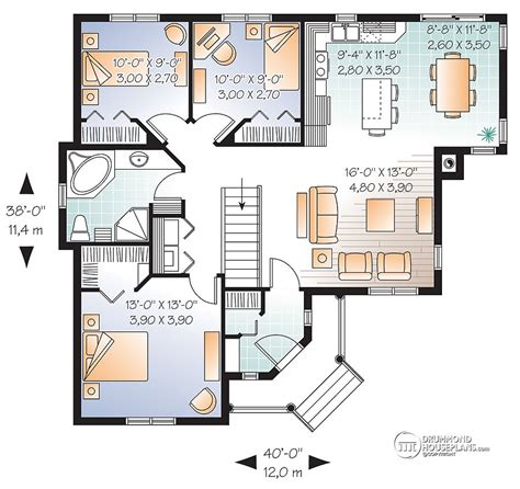 11 Stunning Floor Plan For 3 Bedroom Bungalow Home Plans And Blueprints