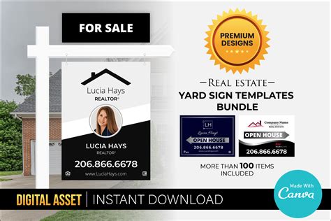 Real Estate Yard Sign Graphic By Virtualine · Creative Fabrica