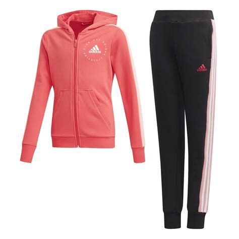 Adidas Hooded Girls Tracksuit Adidas From Excell Sports Uk