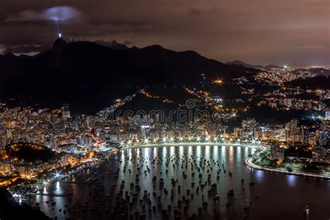 Rio De Janeiro At Night Stock Photo Image Of Christ 78289870