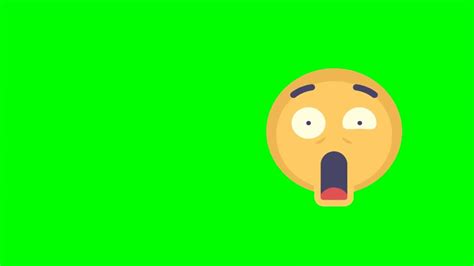 Shocked Emoji Green Screen