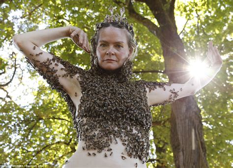A Woman Wears Thousands Of Bees On Her Body To Meditate Women Daily Magazine