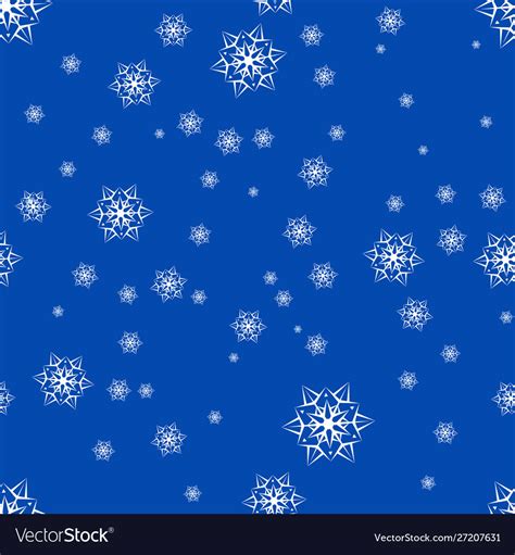 Seamless Snowflake Pattern Royalty Free Vector Image