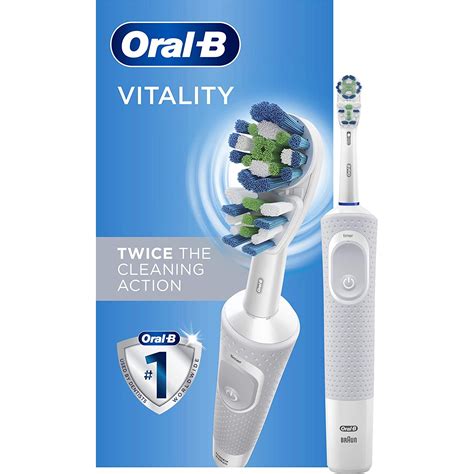 Oral B Vitality Dual Clean Electric Toothbrush White 1 Count Health And Household