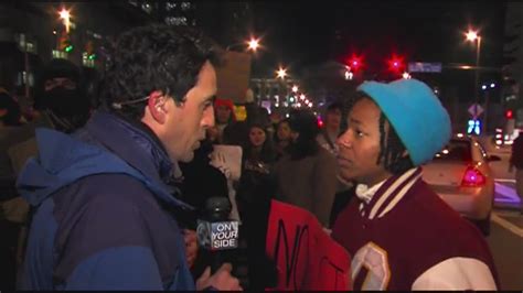 Lof Nick Foley Interviews College Student At Cleveland Protest Youtube