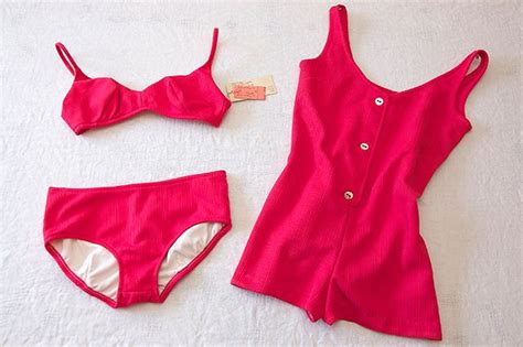 Three Piece Bathing Suit From The Late 1960s Suits For Women Vintage