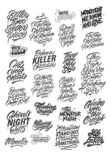 Lettering And Calligraphy Collection 2018 Pt2 On Behance