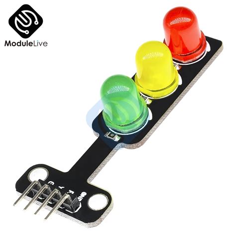 Mini Red Yellow Green V Traffic Light Led Display Module For Arduino