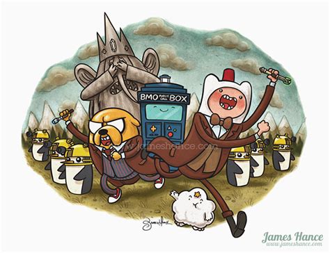 Adventure Timey Wimey An Illustrated Mashup Of Adventure Time And