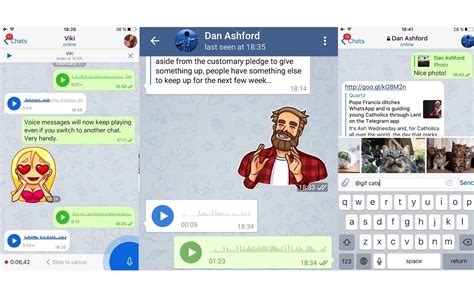 And the reason why are thiese: Telegram app's voice messaging, secret chat features ...