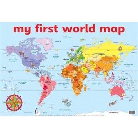 Printable World Map For Kids With Countries