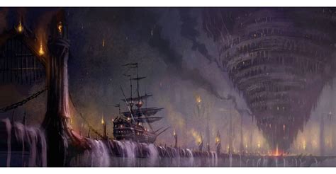 The Spire And Ship Fable 2 Concept Art Imaginarylandscapes