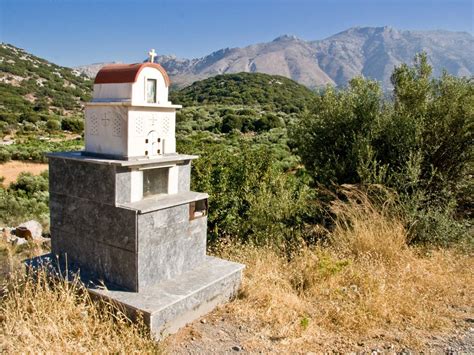 Mini Church On Road Site Crete Greece Photo From Vrysses In Lasithi