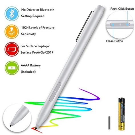 Buy Surface Pro Pen 4096 Levels Of Pressure Surface Stylus Pen For