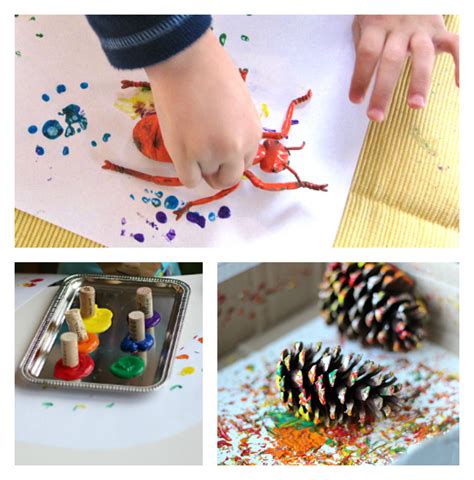 Preschool Painting Ideas 25 Ways To Paint Without A Paintbrush No