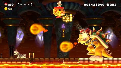New Super Mario Bros U Deluxe Mario Defeats Bowser Using Koopa Clown