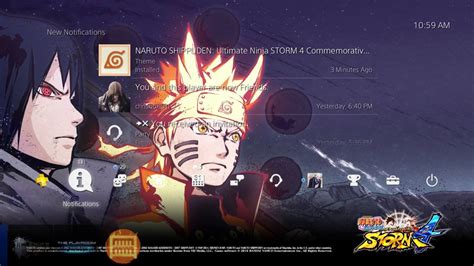 Naruto Shippuden Ultimate Ninja Storm 4 Ps4 And Ps4 Pro Theme Youtube
