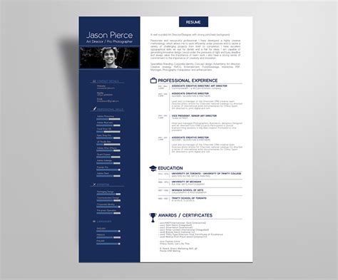 simple premium resume cv design cover letter template