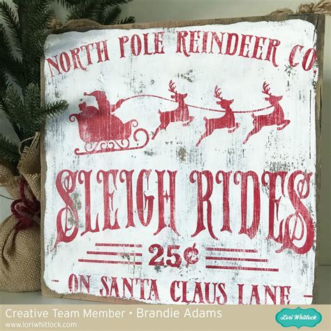 Conviviality Crafts Vintage Style Christmas Sign