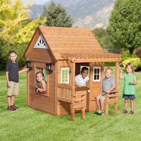 Backyard Discovery Cascade Wood Playhouse Kit In The Playhouses