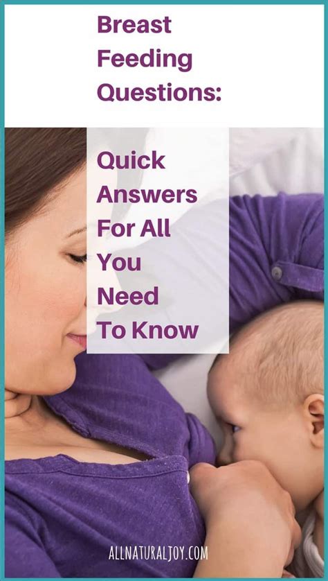 Breastfeeding Questions Quick Answers For All You Need To Know This Or That Questions