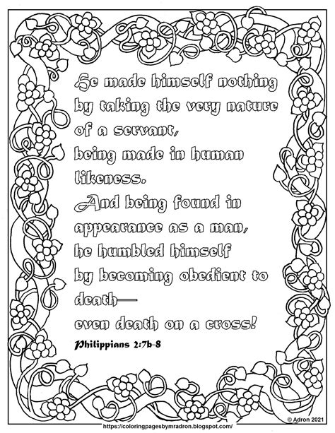 Coloring Pages For Kids By Mr Adron Free Philippians 28 Easter