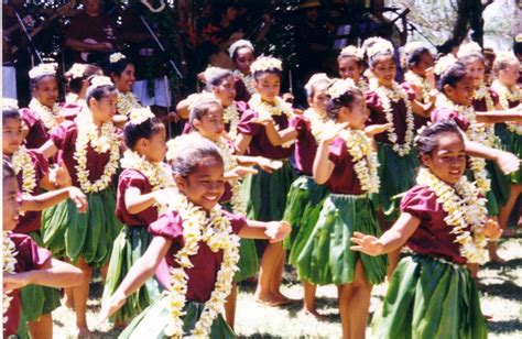 Dance Holiday Hawaii Hula Dance By Children